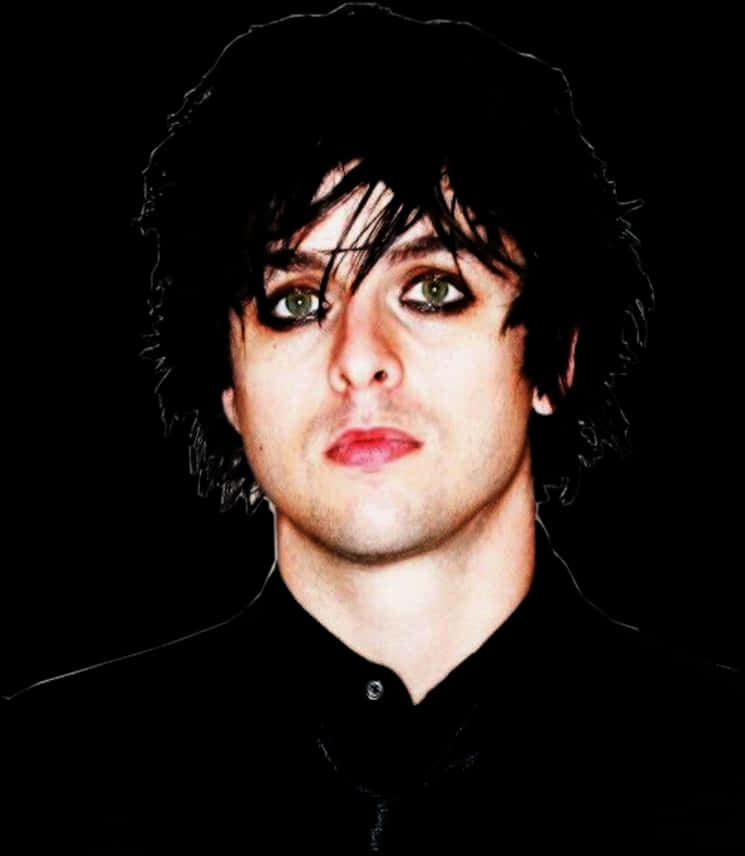 Hombre con peinado emo fondo negro Fondos de pantalla