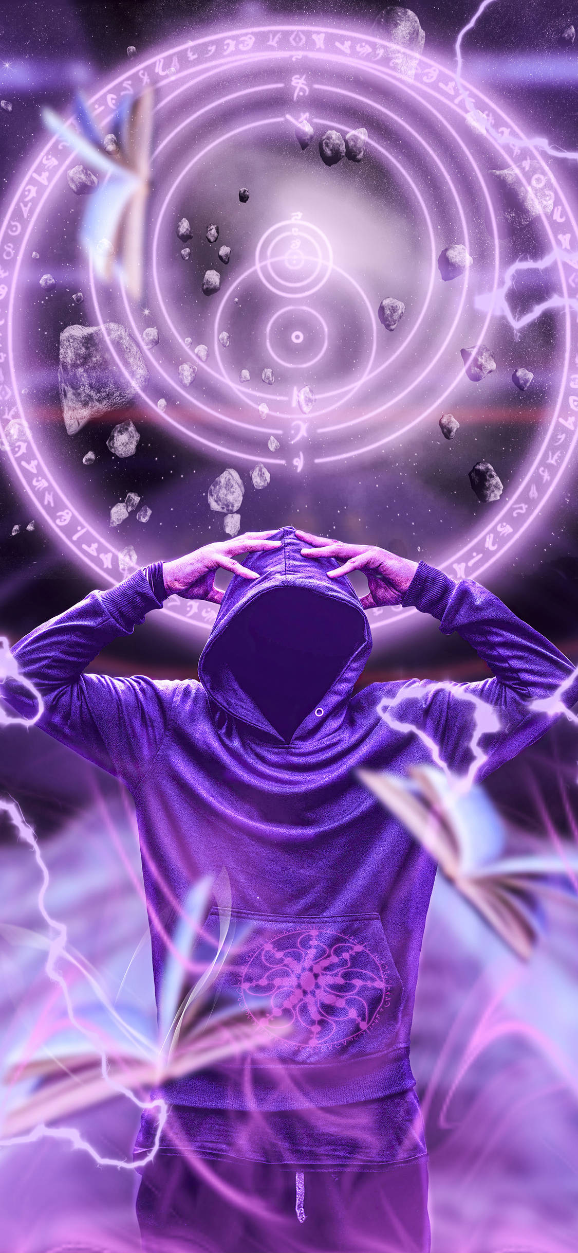 Hombre desconocido Chakra Púrpura Fondos de pantalla
