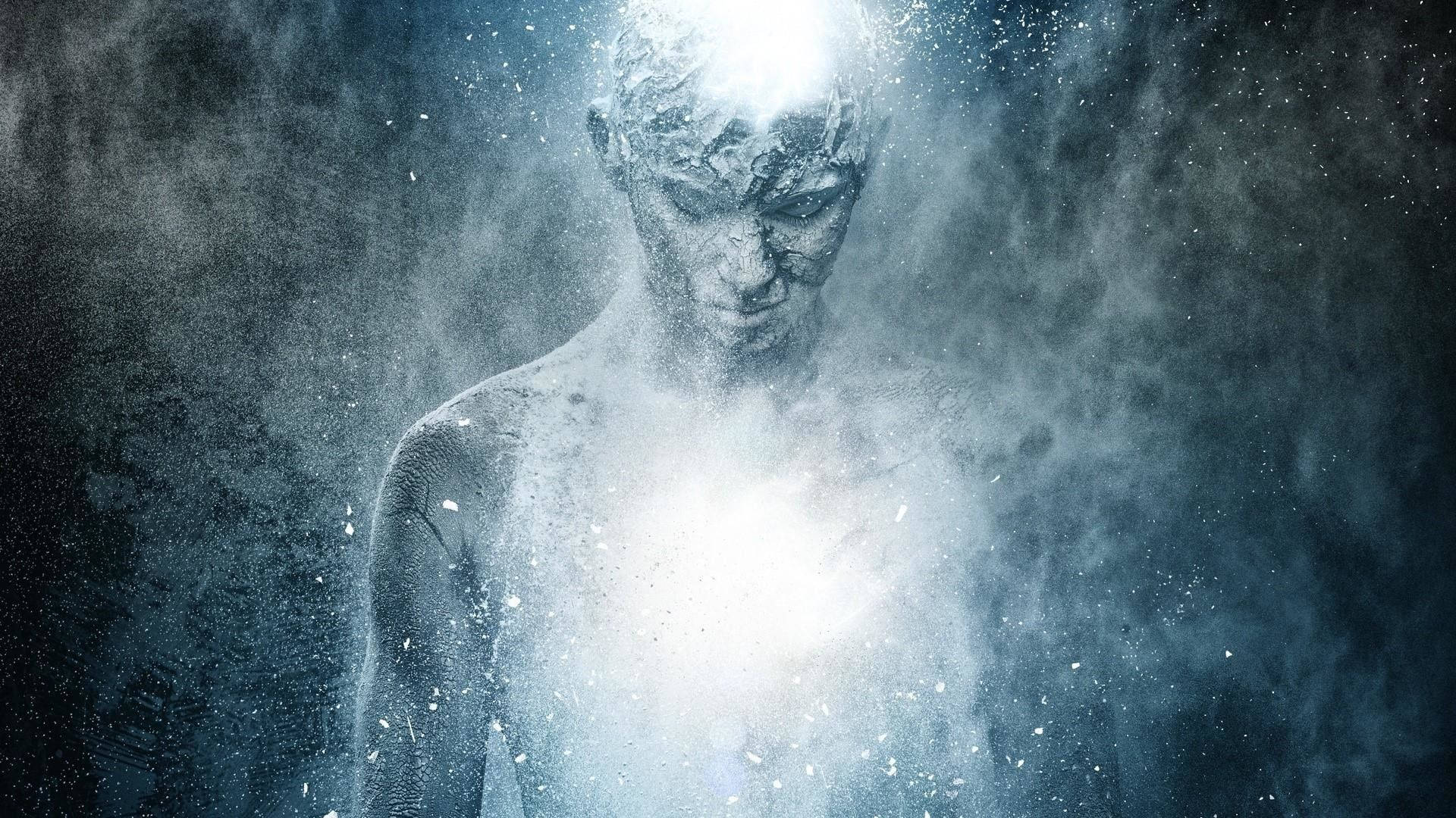 Hombre Desmoronándose Estética Espiritual Fondos de pantalla