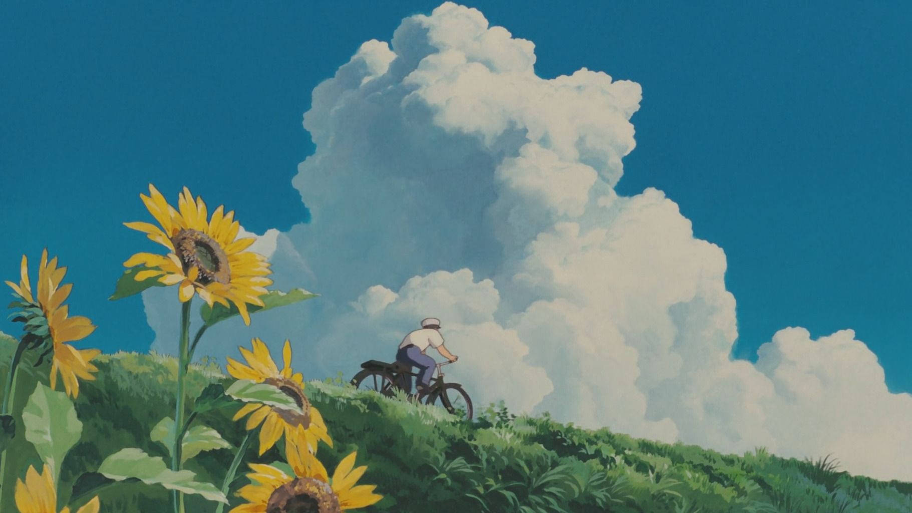 Hombre en bicicleta arte estético Fondos de pantalla
