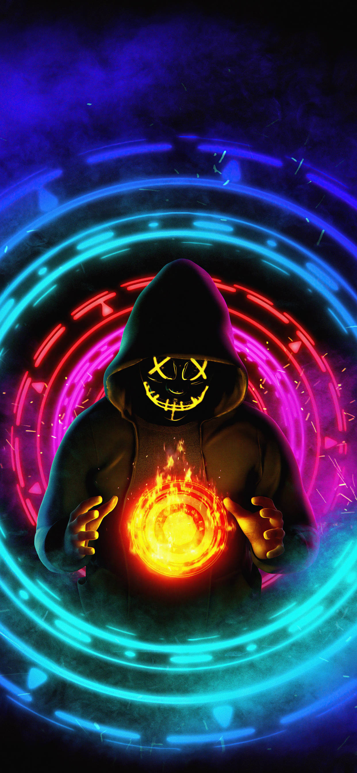 Hombre Enmascarado Chakra de Fuego Fondos de pantalla