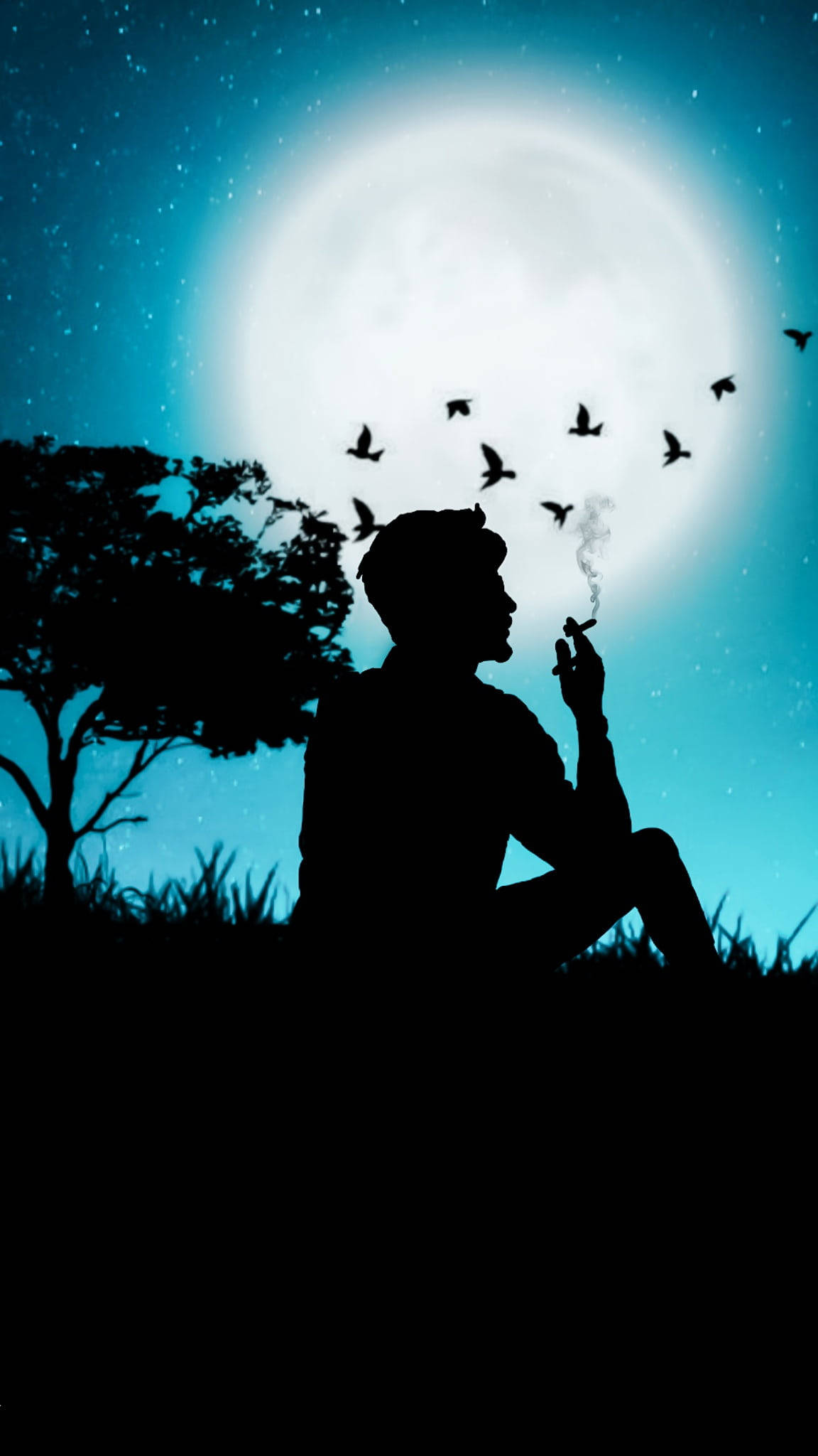 Hombre Fumando Solo en el Amor Fondos de pantalla