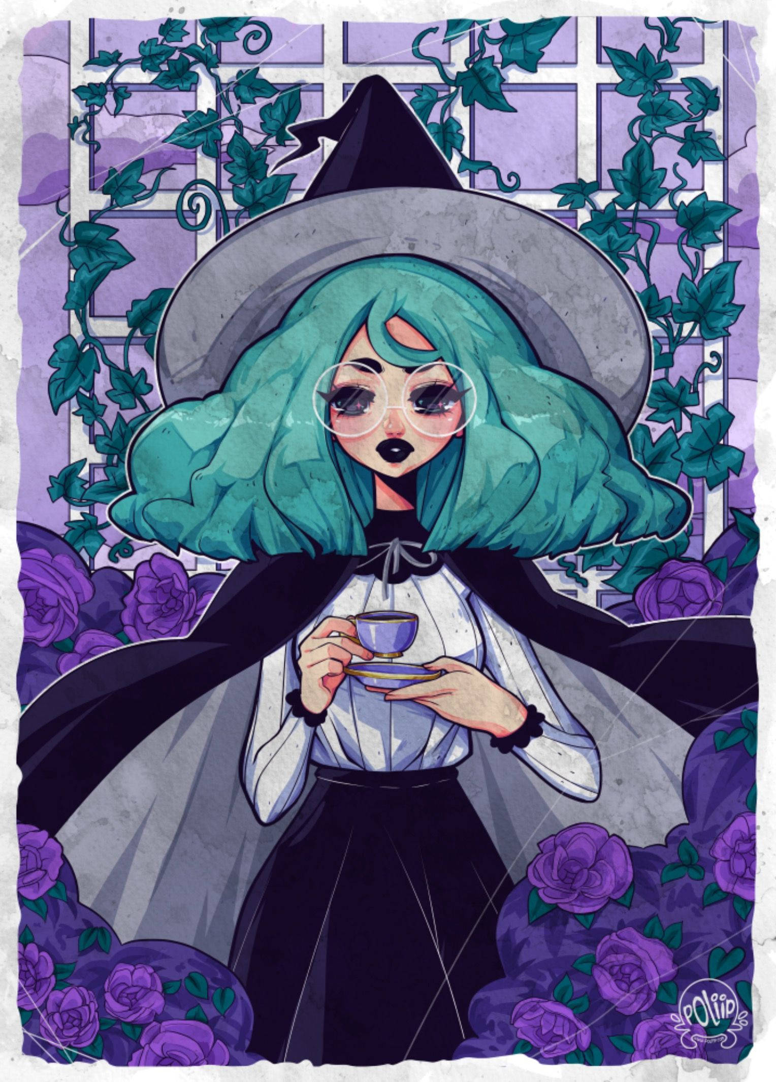 Hora del Té con Estilo de Bruja Fondos de pantalla
