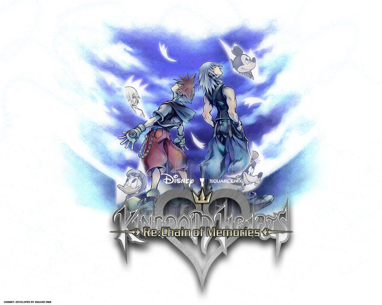 Horizonte Azul con Logo de Kingdom Hearts Fondos de pantalla