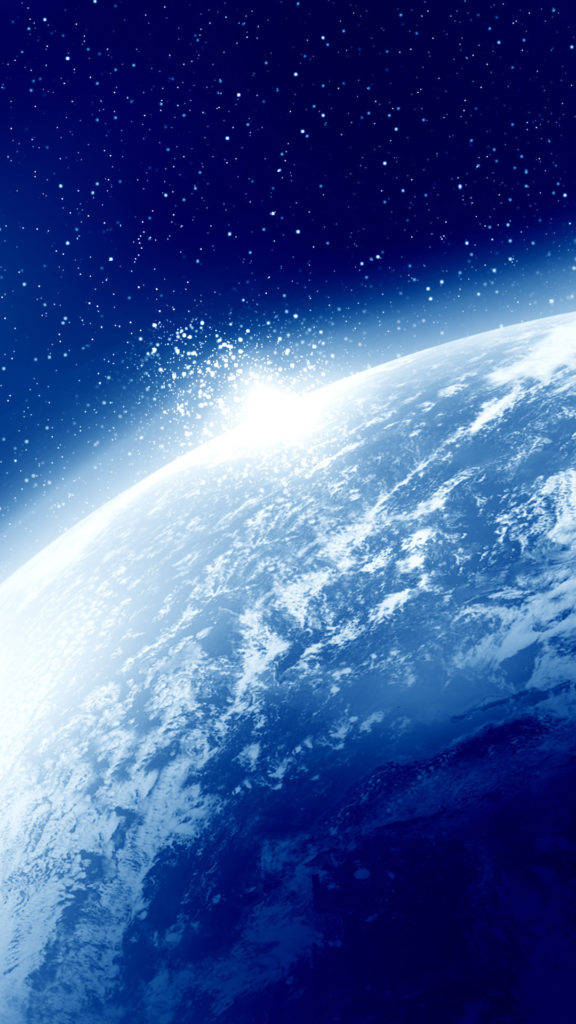 Horizonte Terrestre desde el Espacio para iPhone Fondos de pantalla