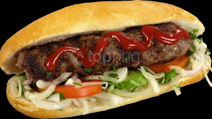 Hot Dog Gourmet a la Parrilla con Guarniciones Fondos de pantalla