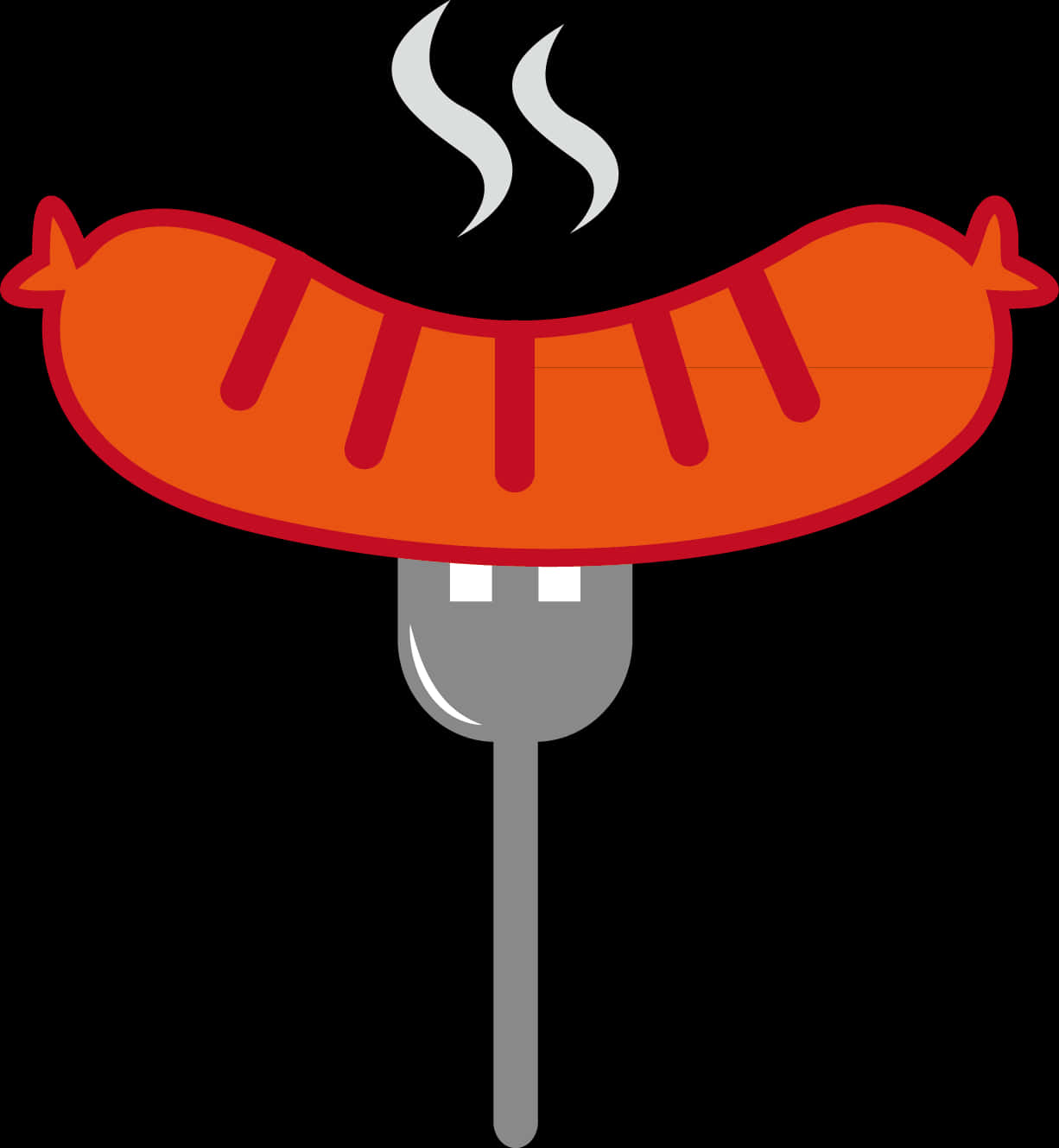 Hot Dog Humeante en Tenedor Fondos de pantalla