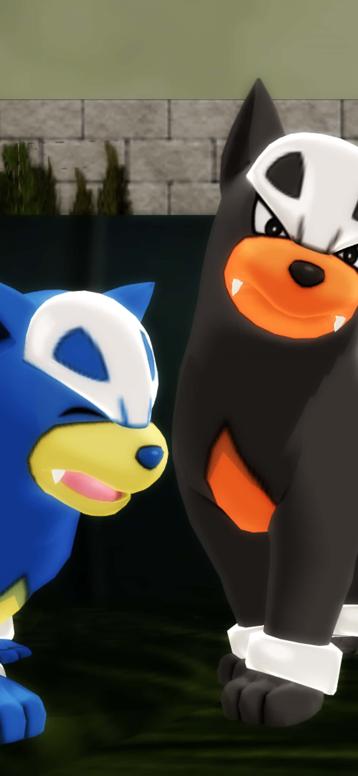 Houndour lindo y Houndour variocolor para teléfono Fondos de pantalla