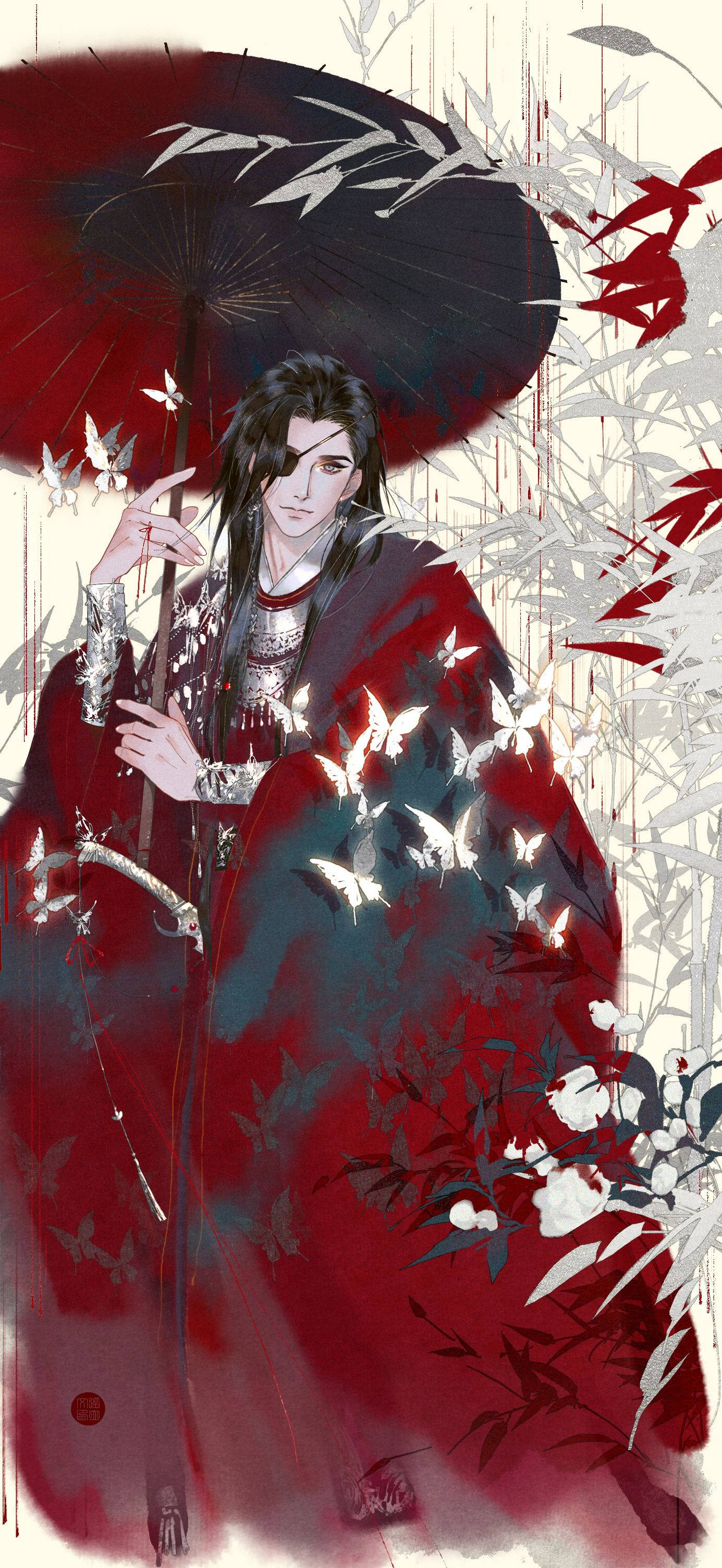 Hua Cheng Arte Rojo Fondos de pantalla
