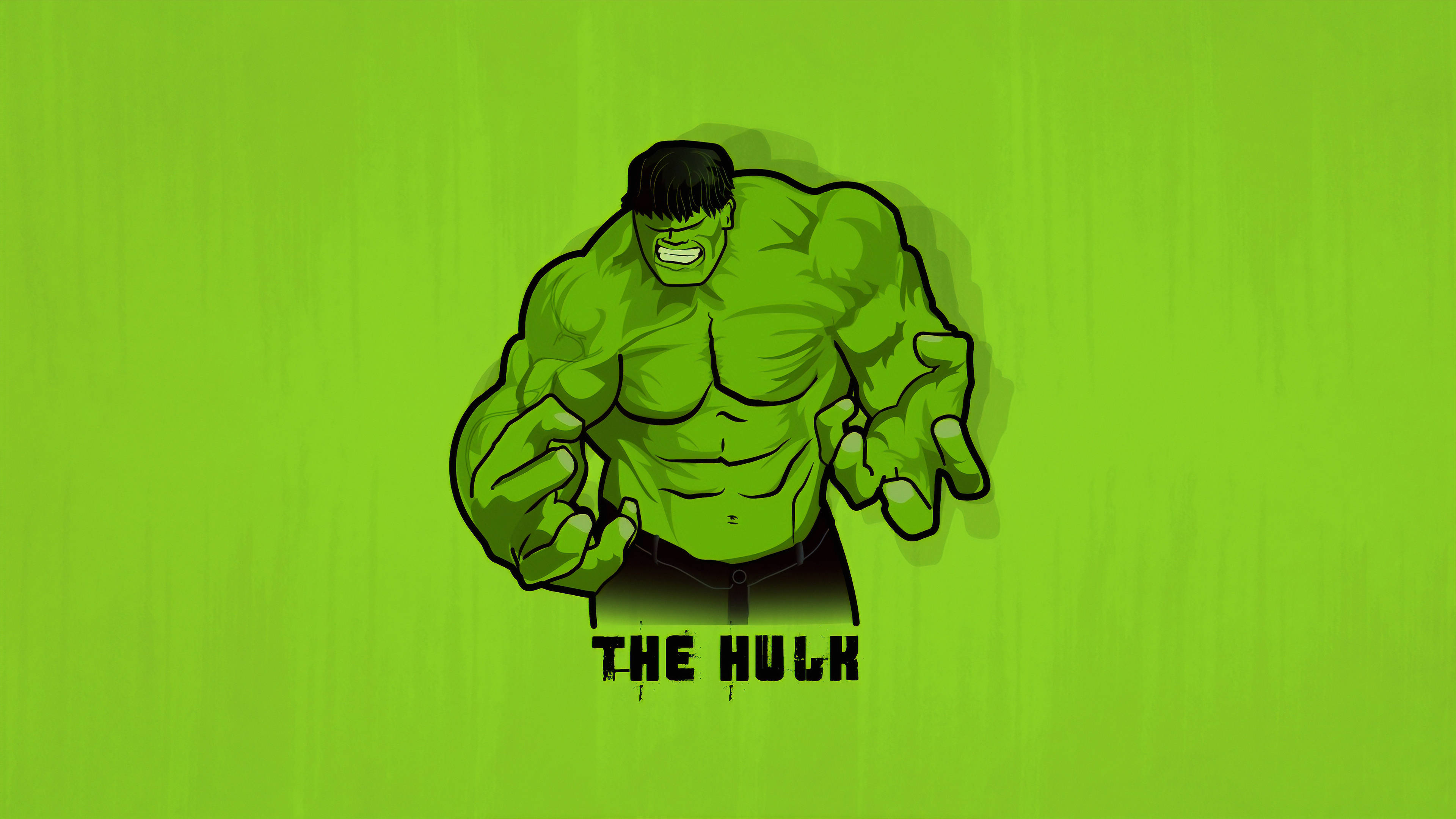 Hulk aplasta 4K minimalista Fondos de pantalla
