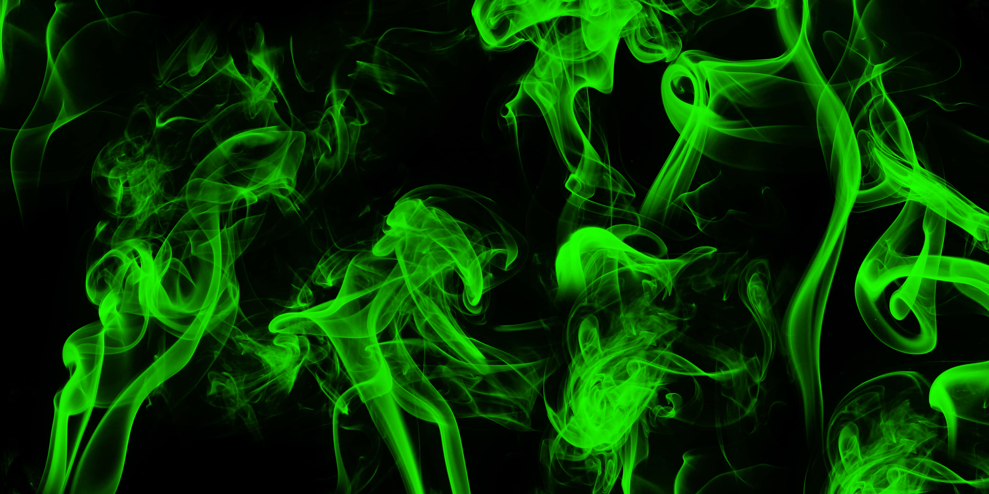 Humo Verde Neón Danzando Libre Fondos de pantalla