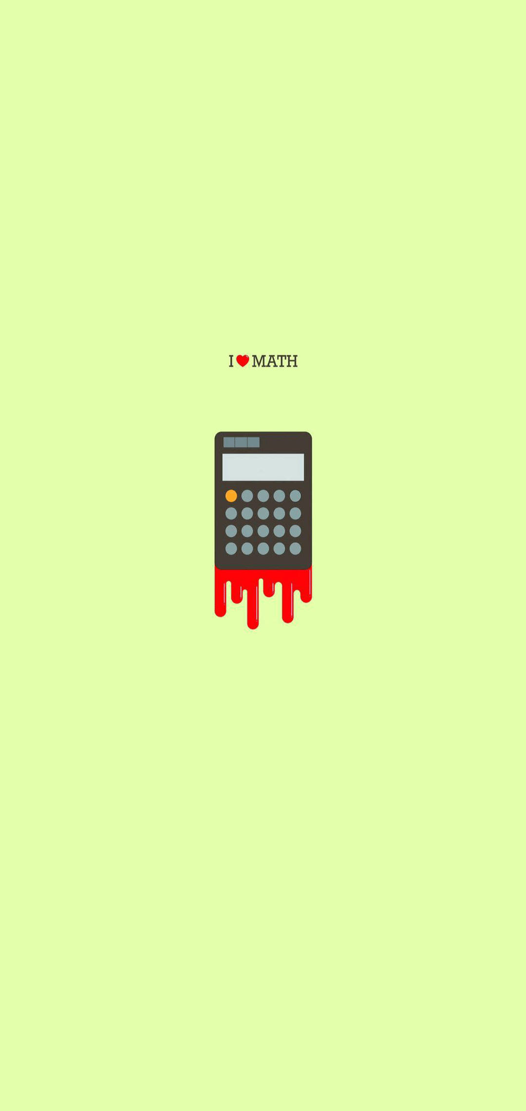 I Love Math Minimalista para iPhone Fondos de pantalla