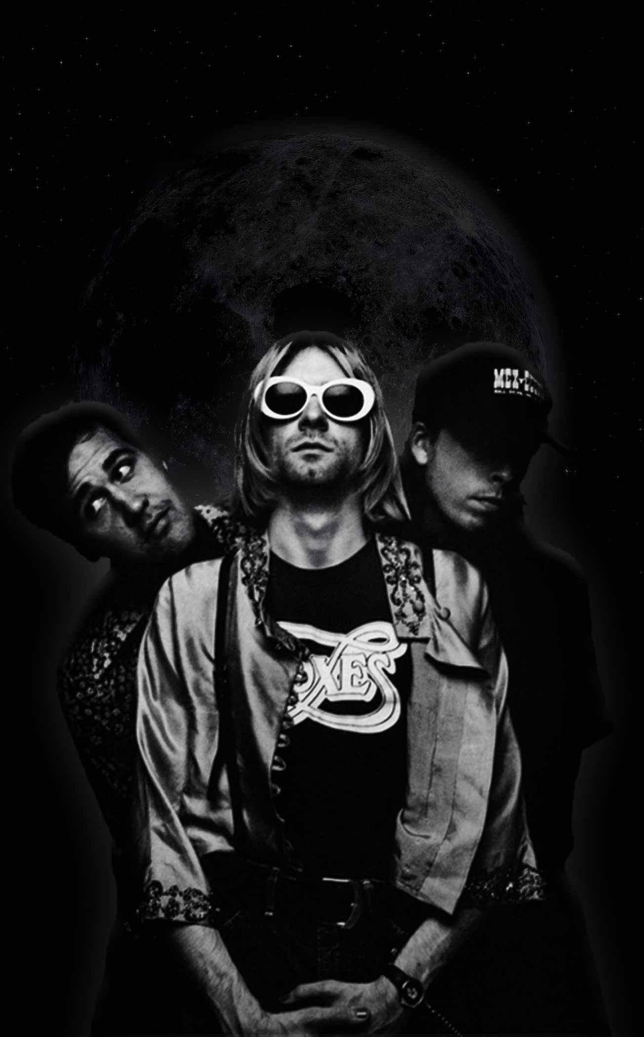 Icónica Banda Nirvana en un Momento Humorístico Fondos de pantalla