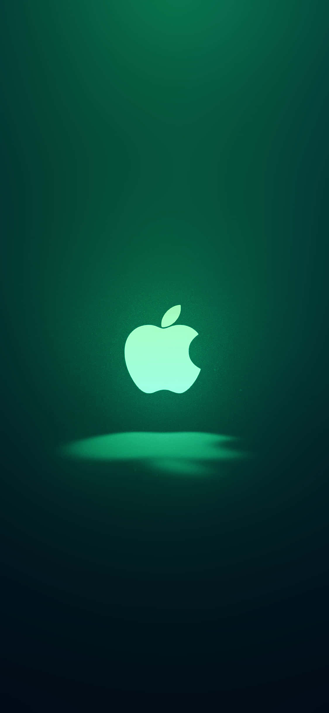 Icónico logotipo de manzana verde del iPhone 11 Fondos de pantalla