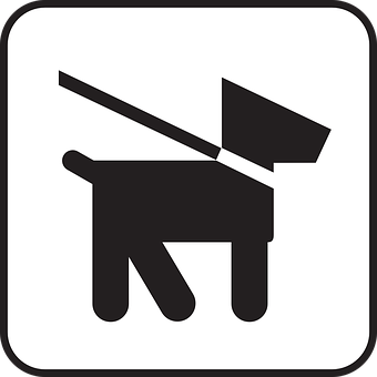Icono de letrero de perro con correa Fondos de pantalla