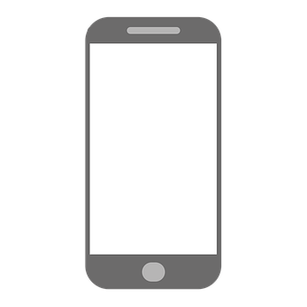 Icono de teléfono inteligente con pantalla en blanco Fondos de pantalla