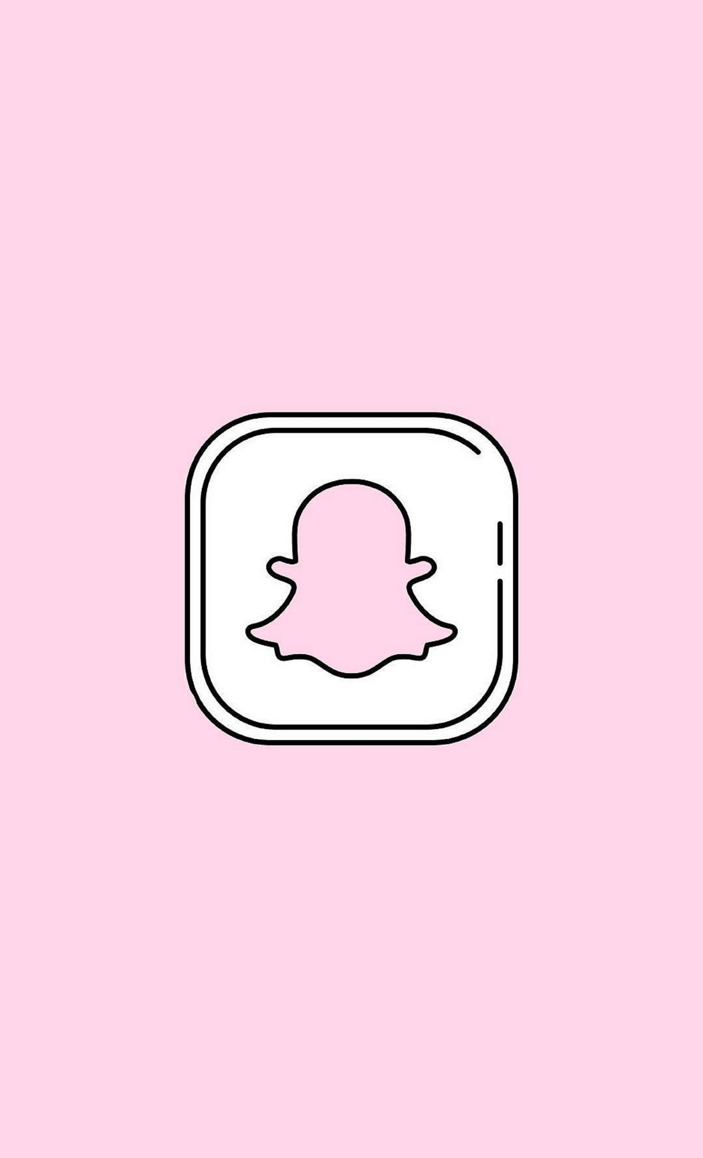 Icono Rosa de Snapchat e Instagram Fondos de pantalla