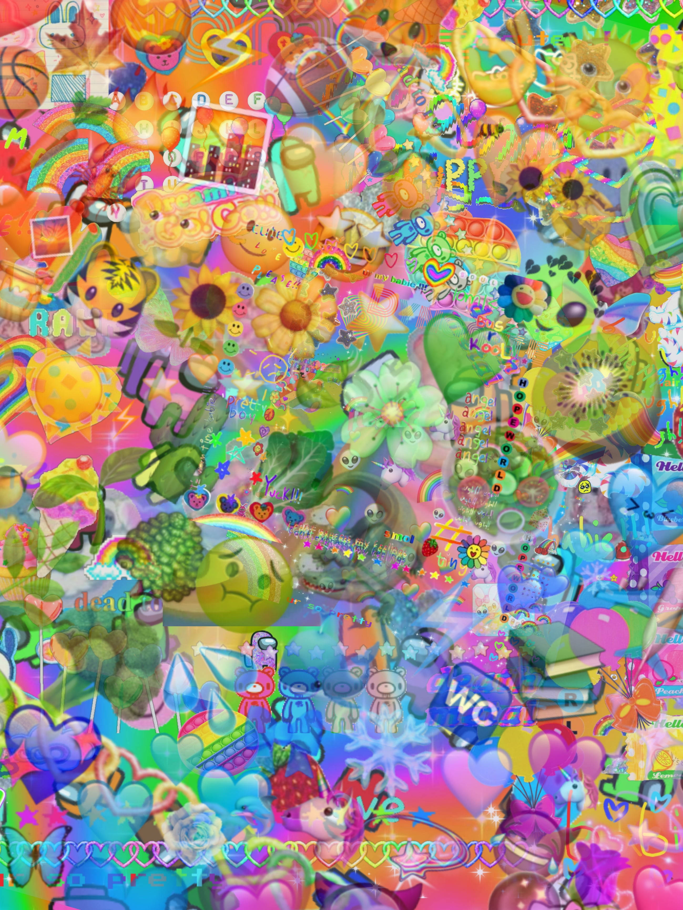 Íconos abstractos estética indie Fondos de pantalla