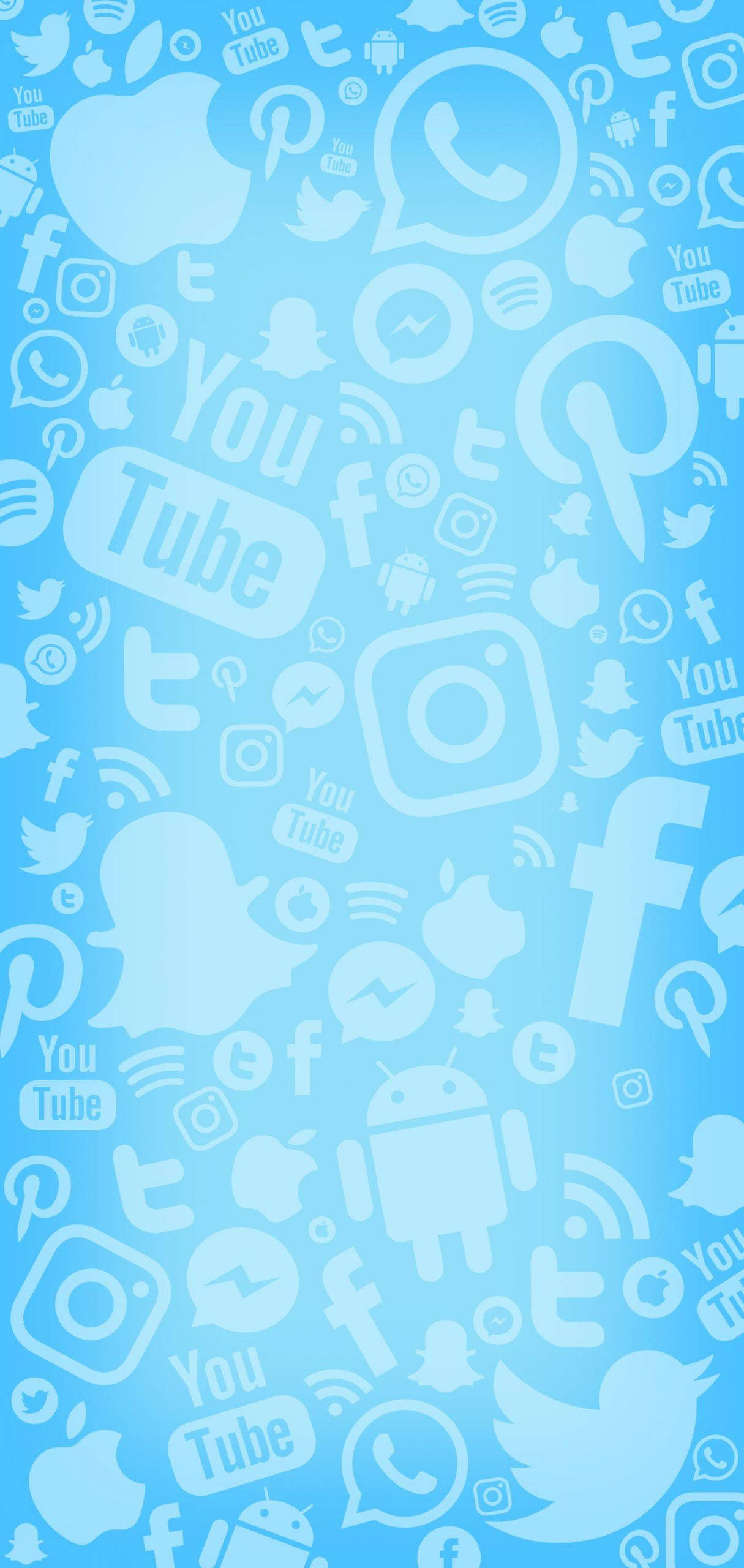 Iconos Blancos de Redes Sociales Fondos de pantalla