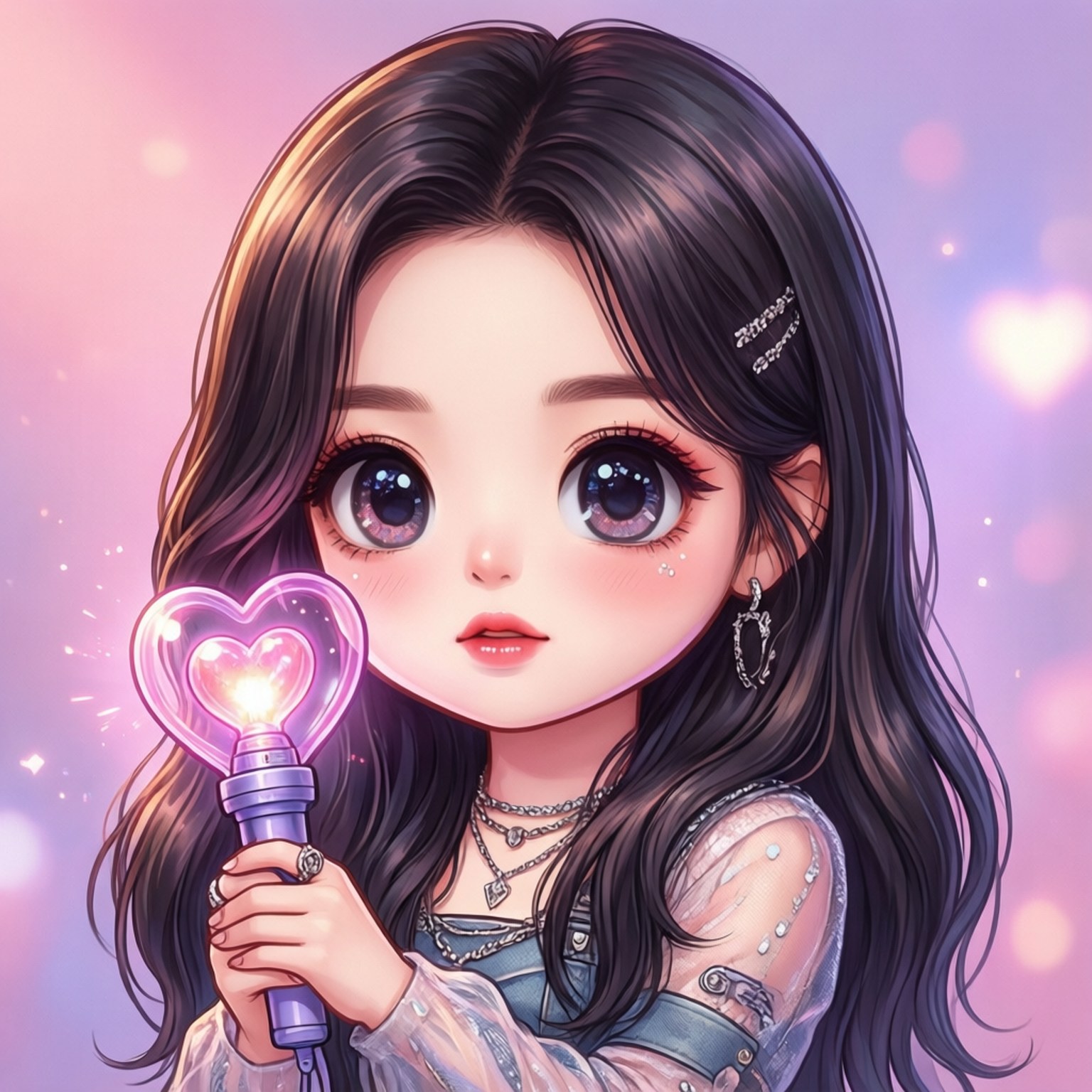Ídolo Kpop Chibi Lindo Fondos de pantalla