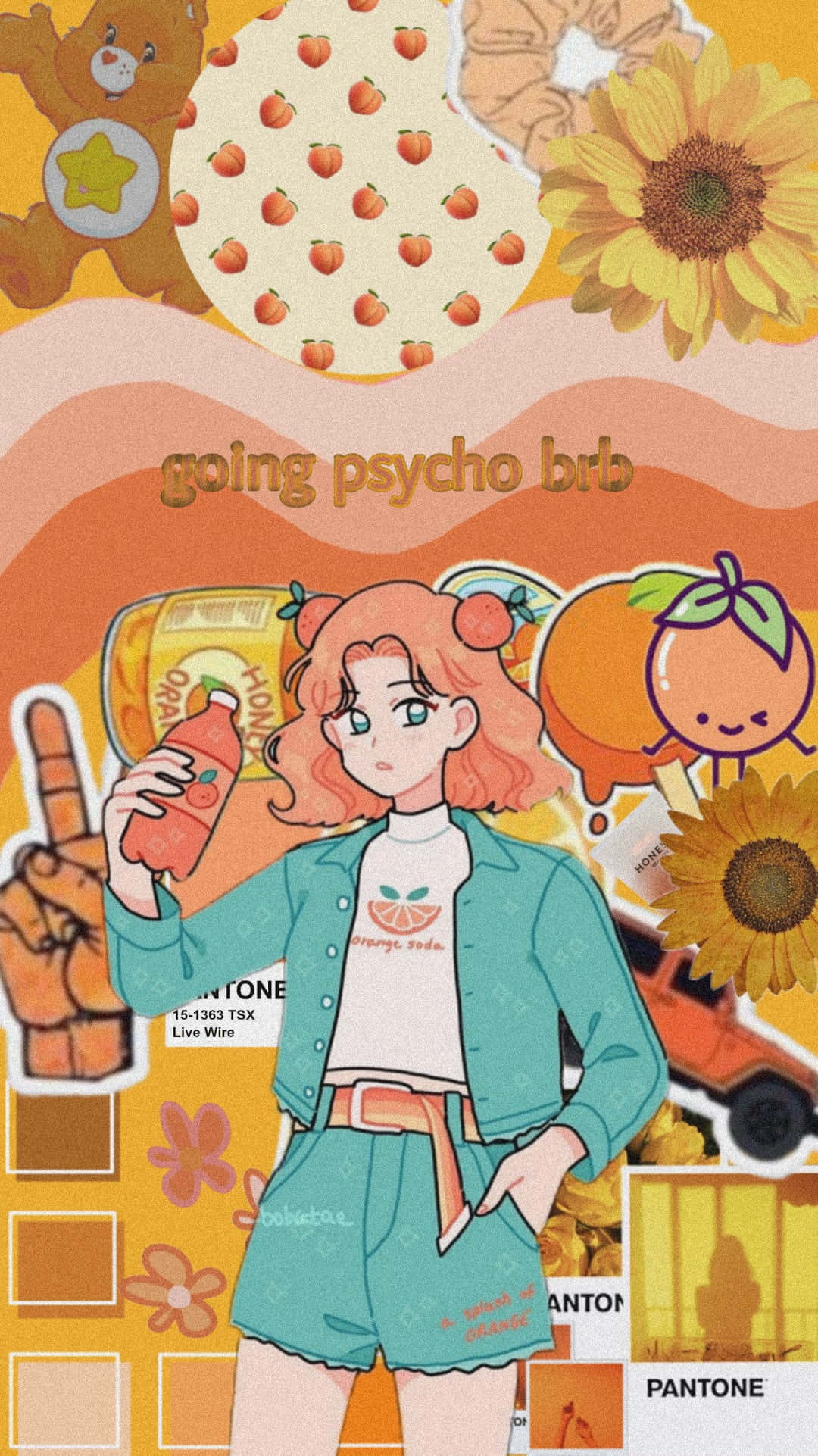 Ilumina tu día con un fondo estético naranja radiante Fondos de pantalla