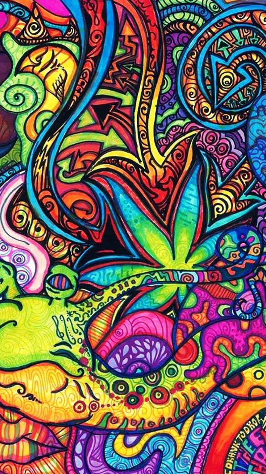 Ilumina tu pared con este wallpaper estético y psicodélico Fondos de pantalla
