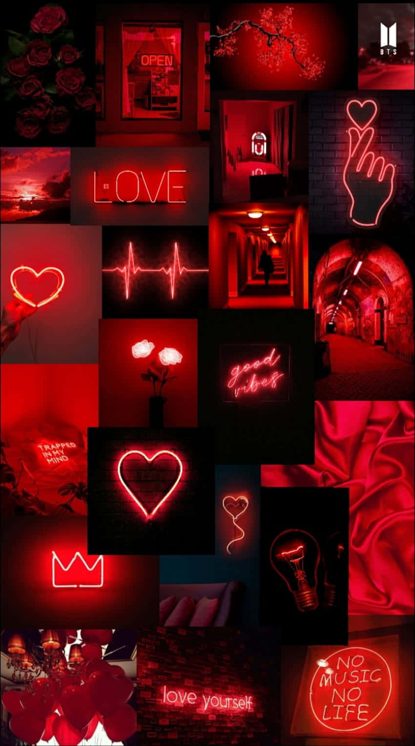 Ilumina tu vida con un estilo rojo neón Fondos de pantalla