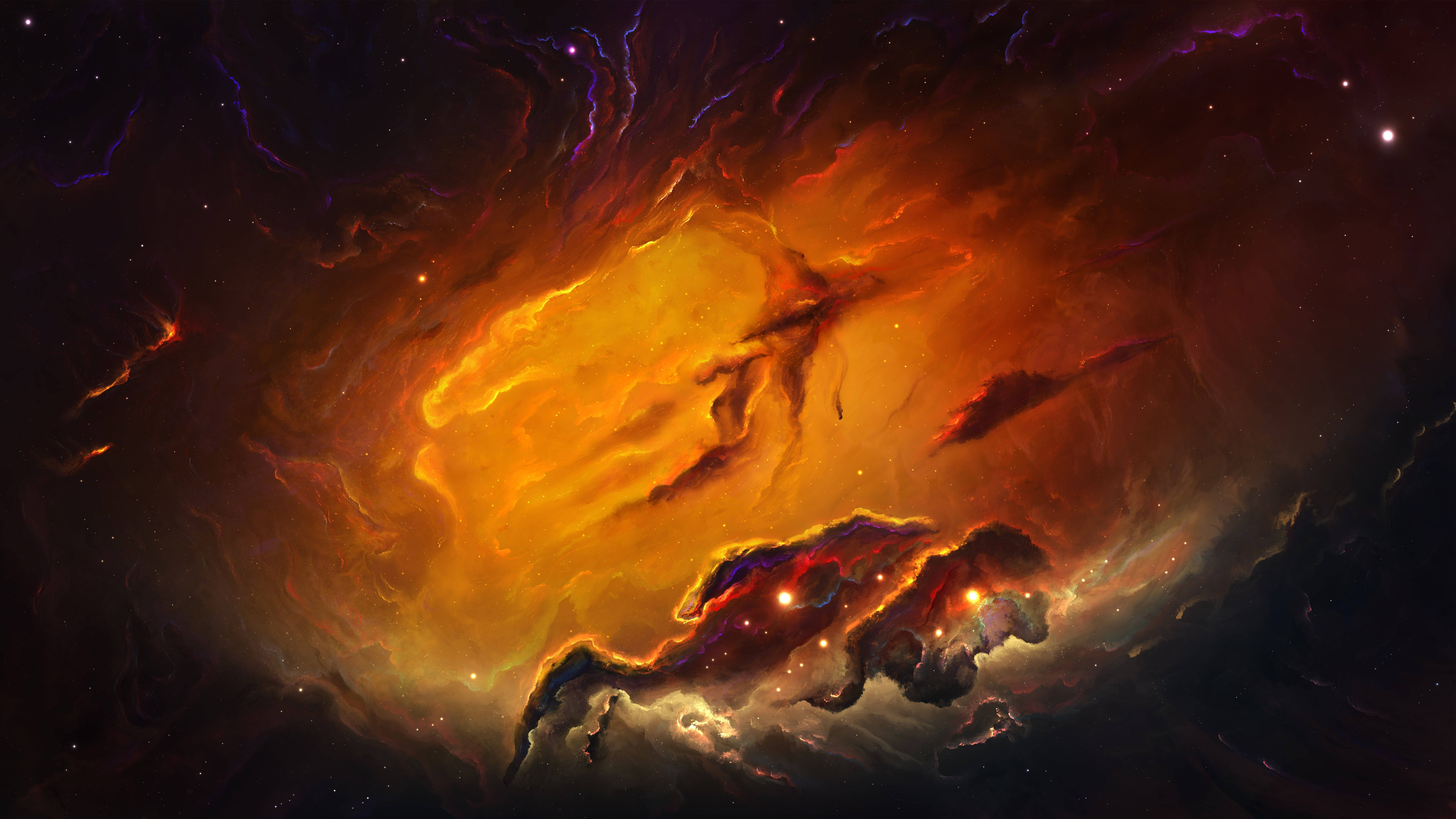 Ilustración Abstracta en Movimiento 4K Fondos de pantalla