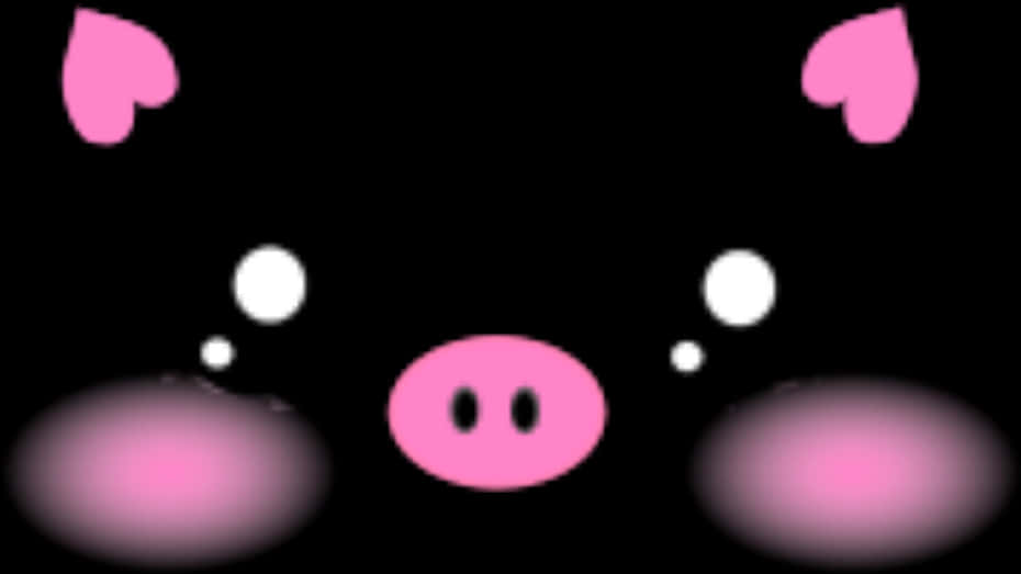 Ilustración abstracta de cara de cerdo Fondos de pantalla