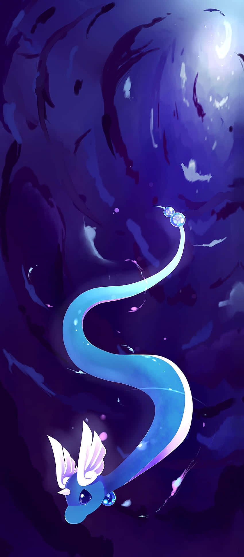 Ilustración abstracta de Dragonair en el agua Fondos de pantalla