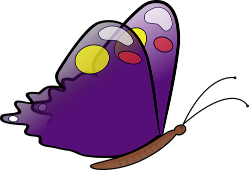 Ilustración abstracta y colorida de mariposa Fondos de pantalla