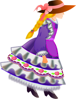 Ilustración animada de bailaora de flamenco Fondos de pantalla
