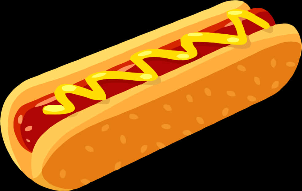 Ilustración clásica de un hot dog caricatura Fondos de pantalla