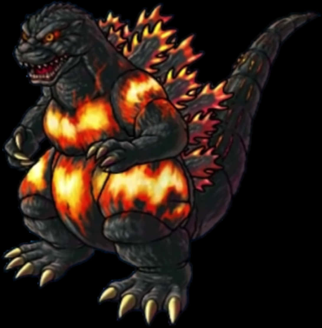 Ilustración de Godzilla Ardiente Fondos de pantalla