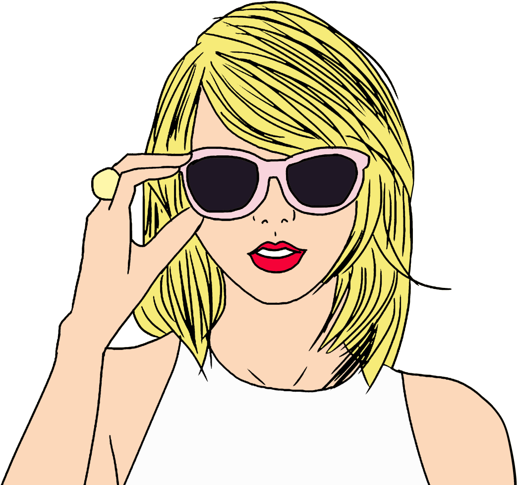 Ilustración de Mujer Rubia con Lentes de Sol Fondos de pantalla