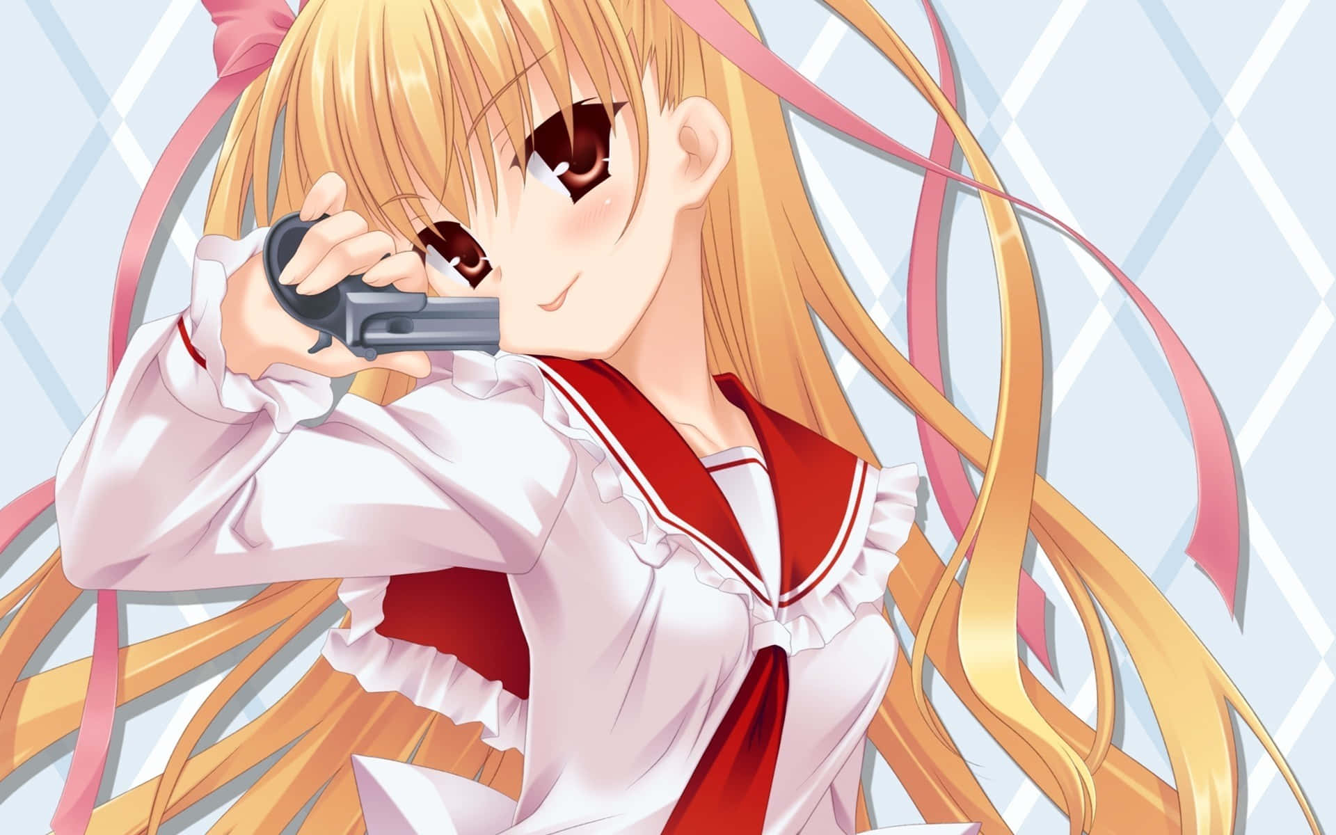 Ilustración de personajes de anime juguetones en alta calidad Fondos de pantalla