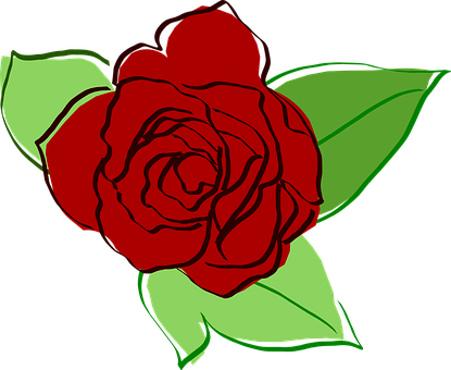 Ilustración de rosa en vector rojo Fondos de pantalla