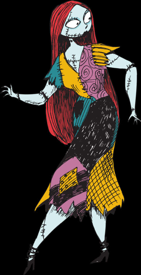 Ilustración de Sally de El extraño mundo de Jack Fondos de pantalla