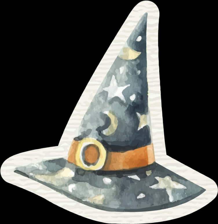 Ilustración de Sombrero de Bruja Encantado Fondos de pantalla