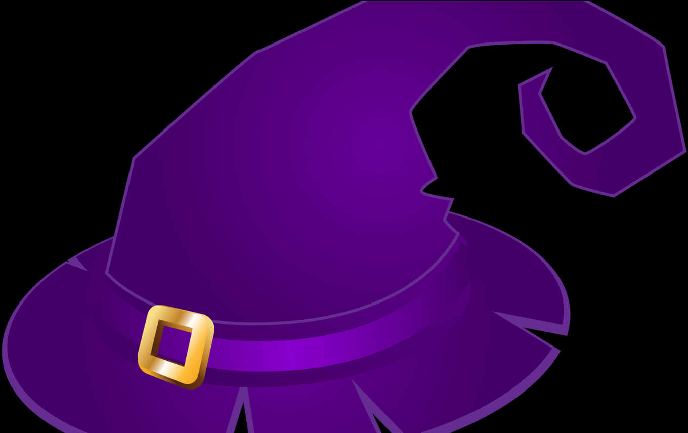 Ilustración de sombrero de bruja morado Fondos de pantalla