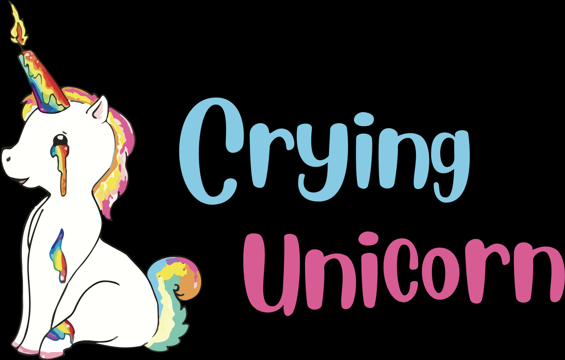 Ilustración de Unicornio Llorando Fondos de pantalla