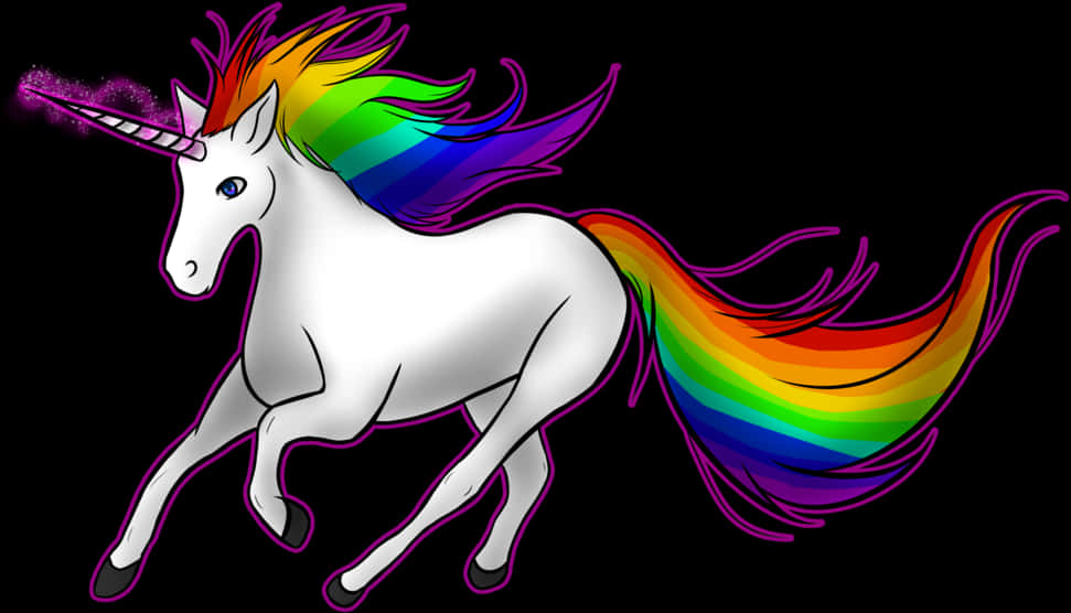 Ilustración de Unicornio Colorido Fondos de pantalla