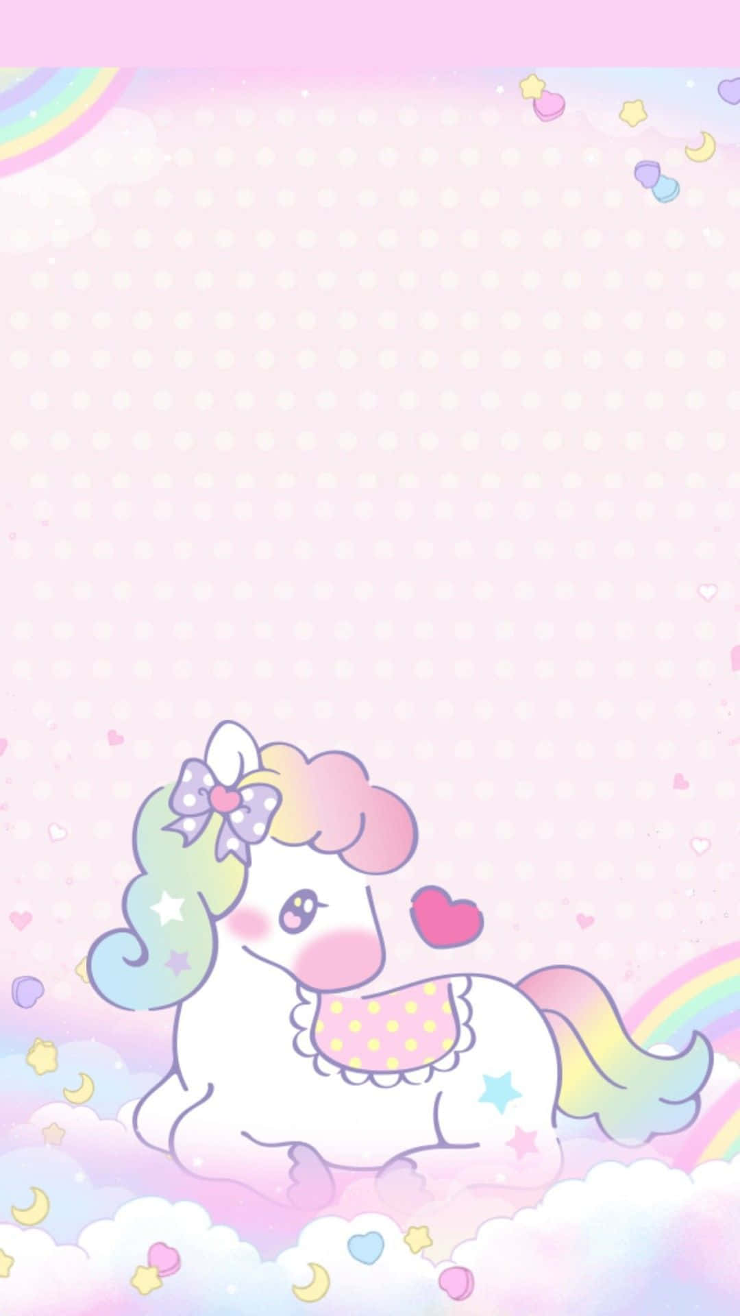 Ilustración de Unicornio Lindo y Poni Encantador Fondos de pantalla