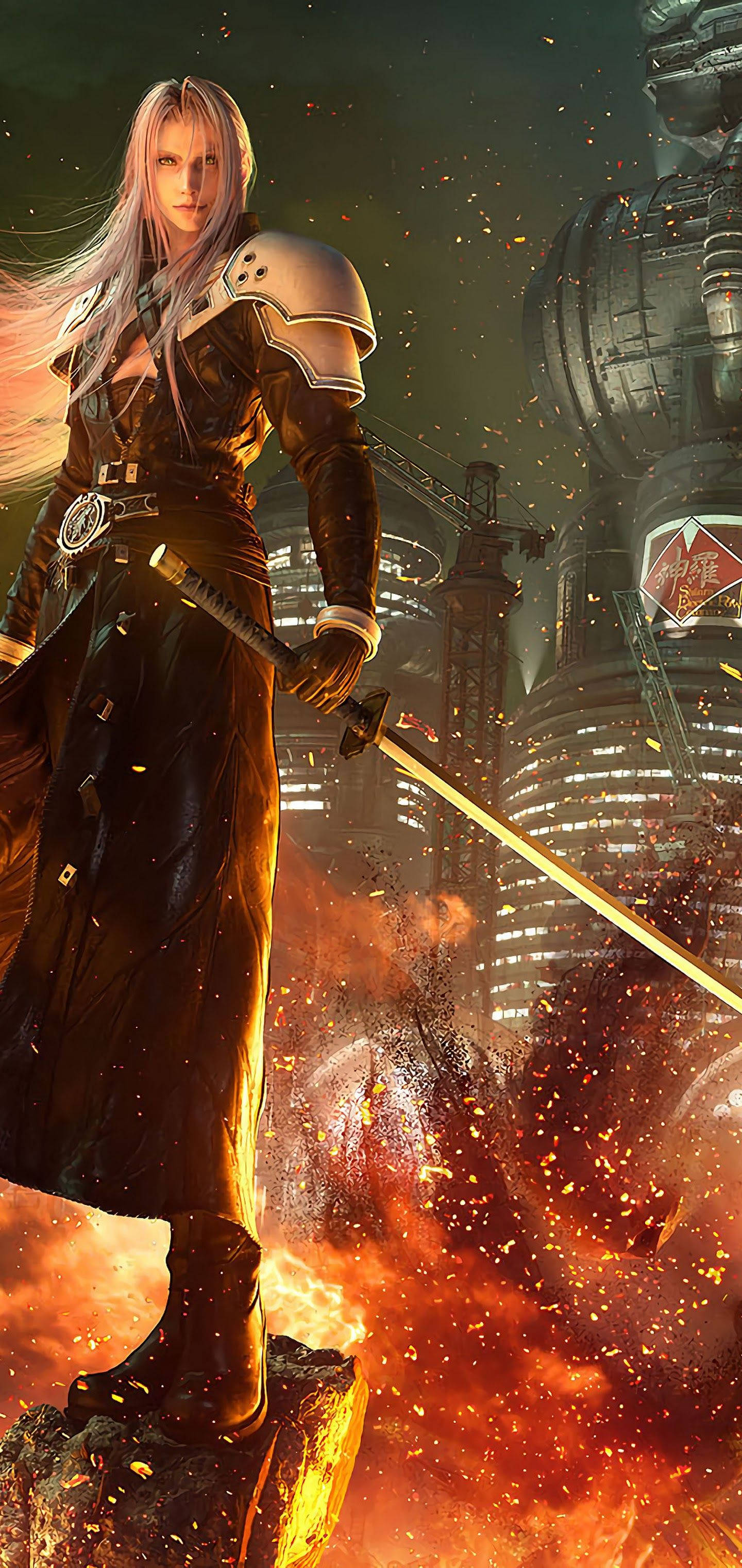 Ilustración Digital Detallada de Sephiroth Fondos de pantalla