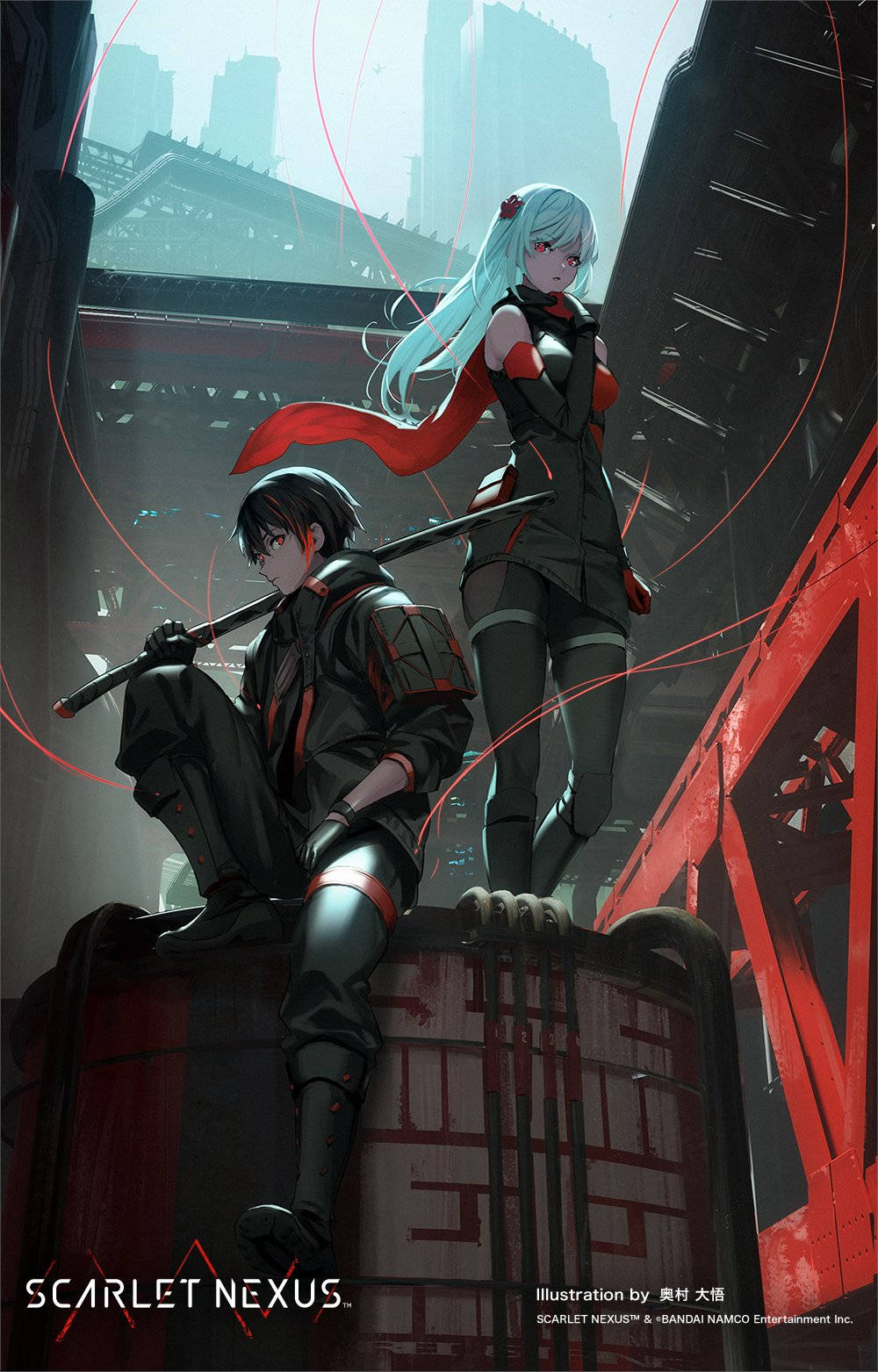 Ilustración Digital de Scarlet Nexus Fondos de pantalla