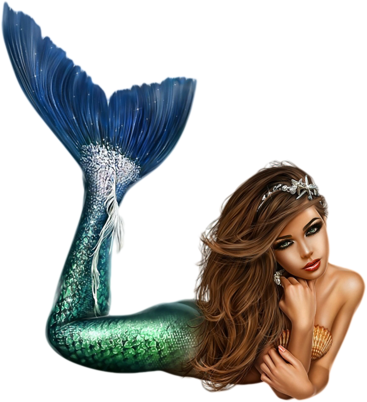 Ilustración elegante de sirena Fondos de pantalla