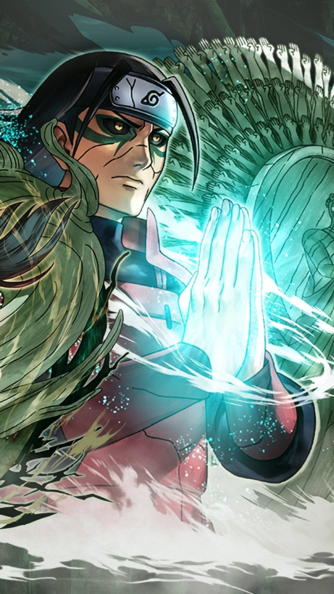 Ilustración en Primer Plano de Hashirama para Teléfono Fondos de pantalla