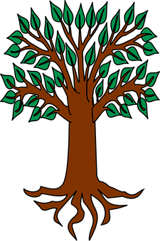 Ilustración estilizada de árbol Fondos de pantalla