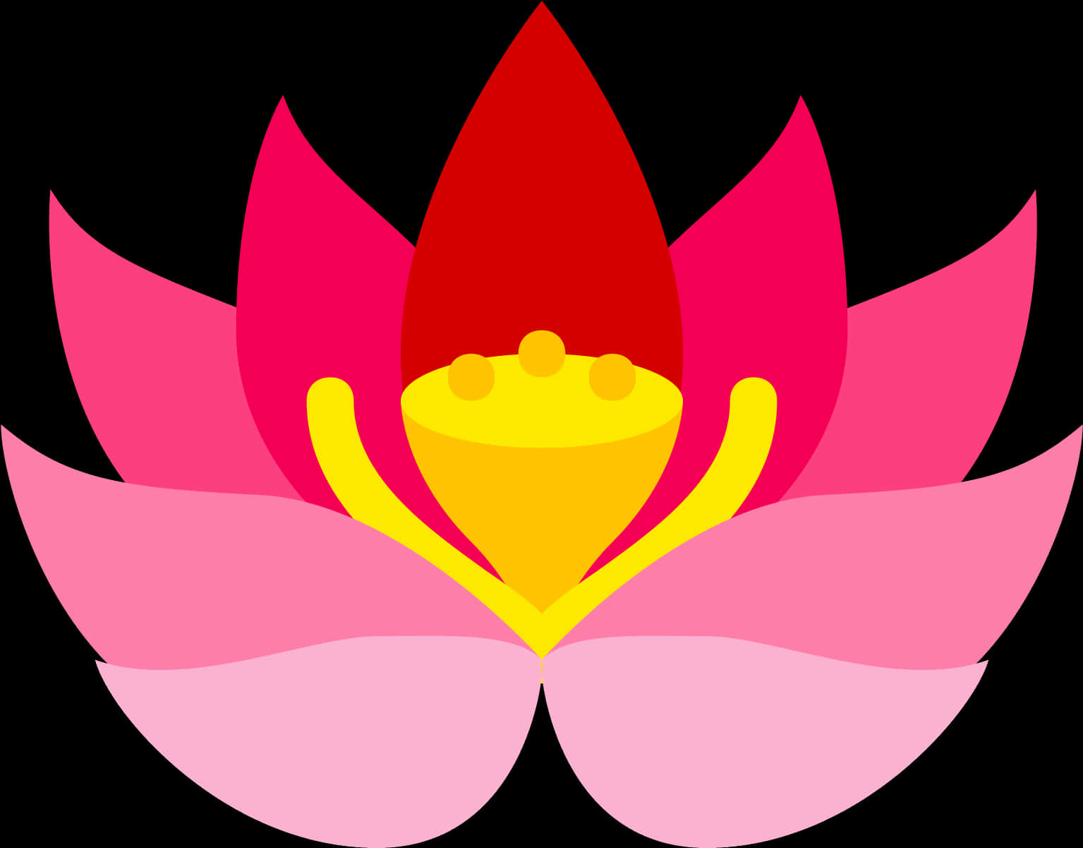 Ilustración estilizada de flor de loto Fondos de pantalla