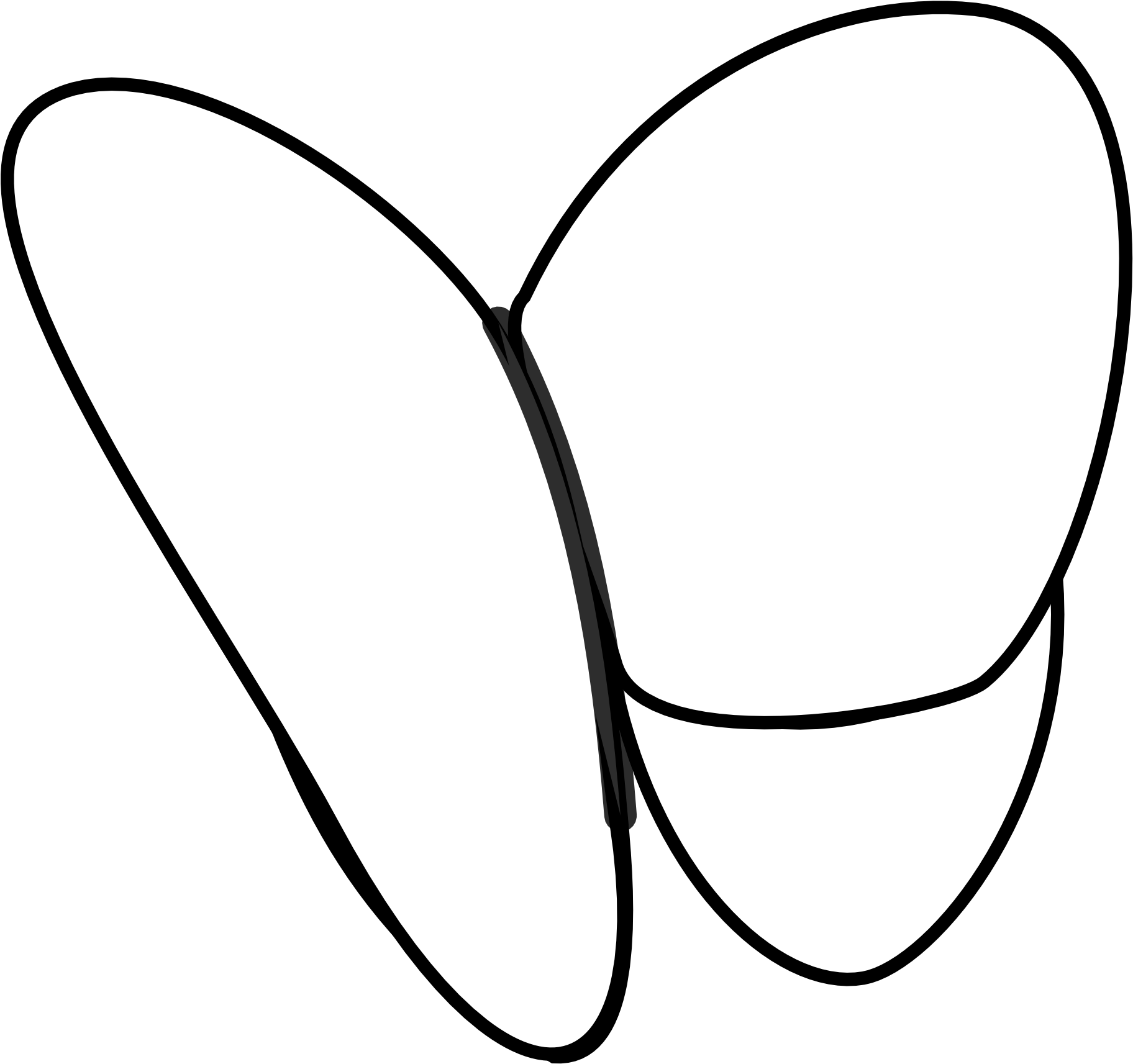 Ilustración minimalista de mariposa en blanco y negro Fondos de pantalla